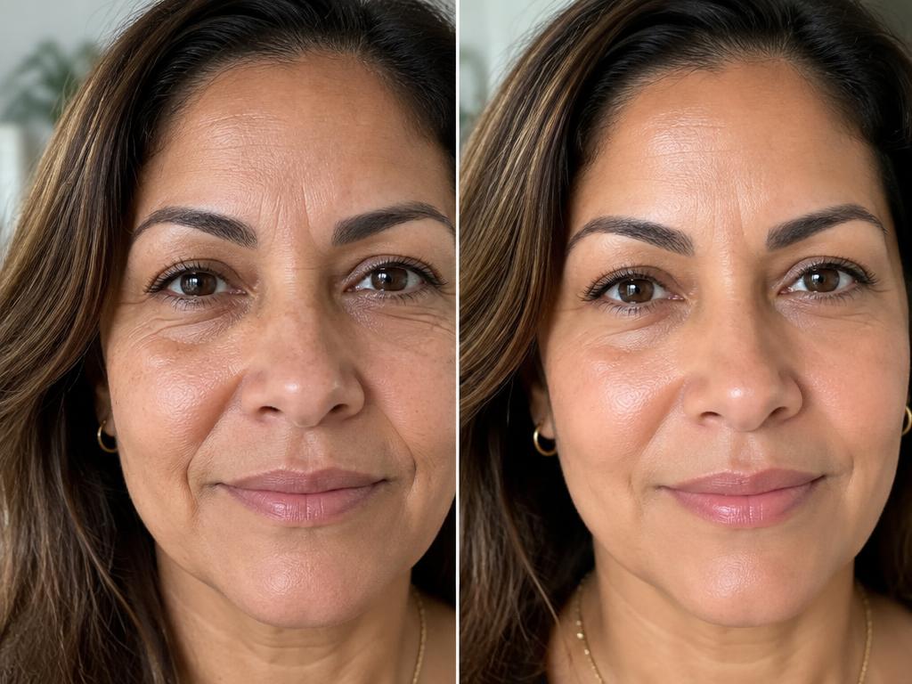 Antes e depois do uso do Nova Beauty Sérum